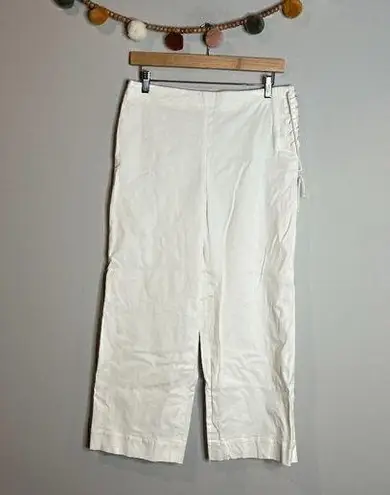 Ralph Lauren  Black Label white lace up cropped pants