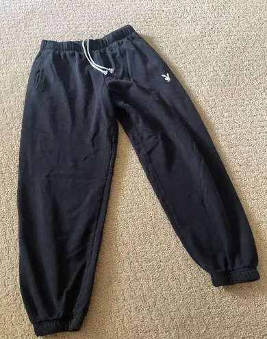 Playboy Pacsun x  black sweatpants joggers sz small