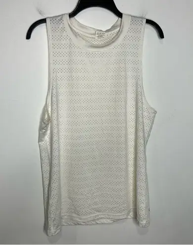 Zyia Active white chill tank top women’s size large activewear athletic running