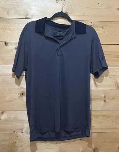 PGA Tour Men’s Navy Golf Polo Size Medium Short Sleeve For Golf Casual Wear