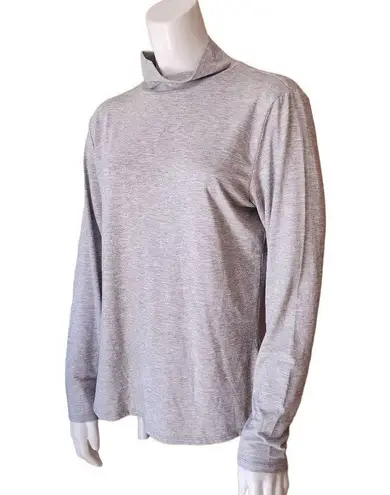 Nine West  Gray Mock Neck Long Sleeve Top (L)