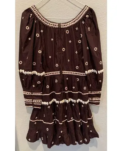 Ulla Johnson NWT Adama Beaded Long Sleeve Minidress Size 4