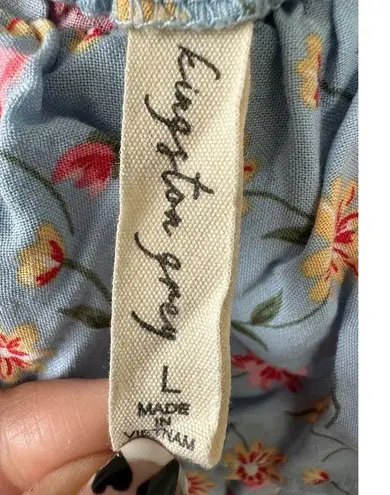 Kingston Grey Floral Ditsy Ruffle Off Shoulder High