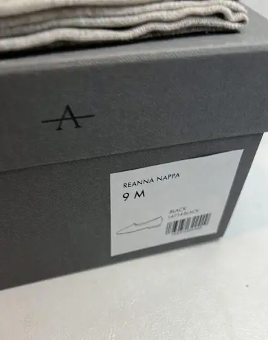 Aquatalia Reanna Leather Ballerina Flats black color New classic casual comfy