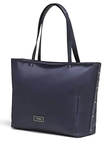 Lipault Paris Business Avenue Laptop Tote Bag Navy Blue Work Shoulder