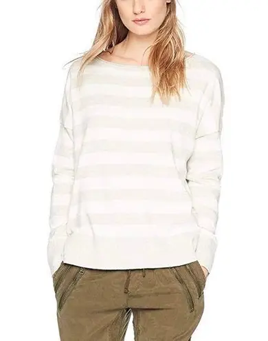 NYDJ Long Sleeve Stripe Rugby Pullover Sweater