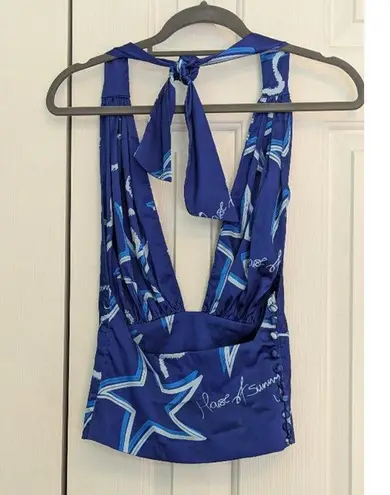 Women's House of Sunny Top, Size 2, Blue