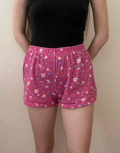 hot pink leopard print shorts Size XS petite