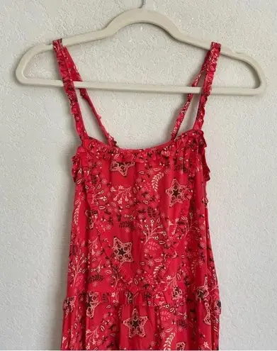 Spell & the Gypsy Celestial Revolve Playdress Strappy Red Paisly Maxi Dress