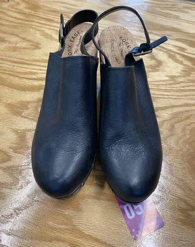 Kork-Ease Darby Sandals Women 11M Black Studded Leather Ankle Strap Slide Casual