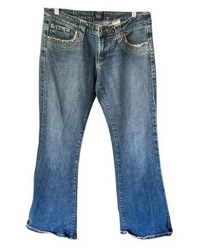 Von Dutch Original Studded Trupunto Women Blue Jeans