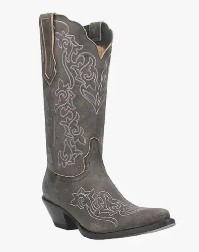 Dingo Flirty N' Fun Embroidered Cowboy Boots Mid Calf Mid Heel