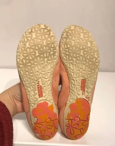 Merrell Mimix Slip On Laser Perforated Cutoffs Ballet Flats Coral Peach