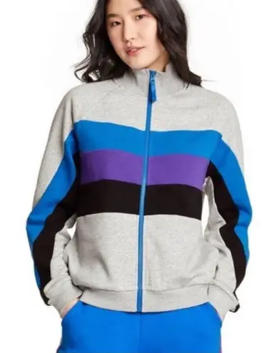 Lego Women's Gray and Blue Bomber Jacket Size M thumbnail 1