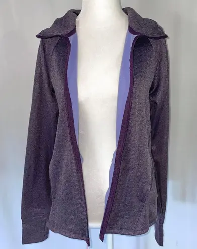 C9 Champion New Herringbone Fleece Track Jacket Full Zip Purple