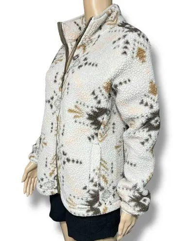 Avalanche Womens Full Zip Sherpa Fleece Jacket Sweatshirt Aztec Print Medium