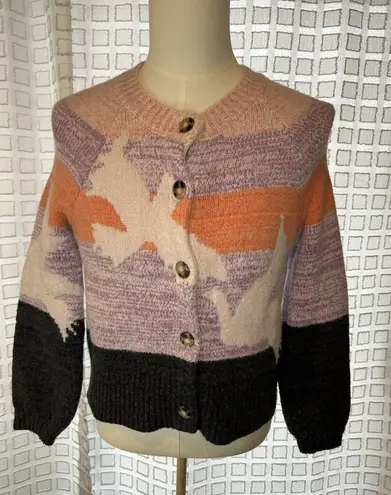Maeve Anthropology Birdie Cardigan Sweater Size XS Wool Polyamide Viscose