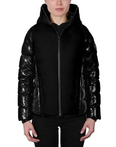 Body Glove Women’s Duck Down Puffer Coat Jacket Hooded Full Zip in Black SP