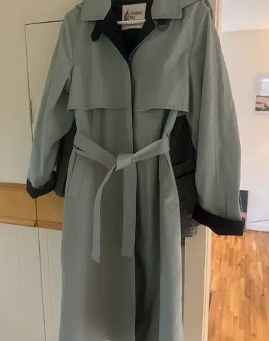 London Fog  Classic Black Trench Coat - Image 1