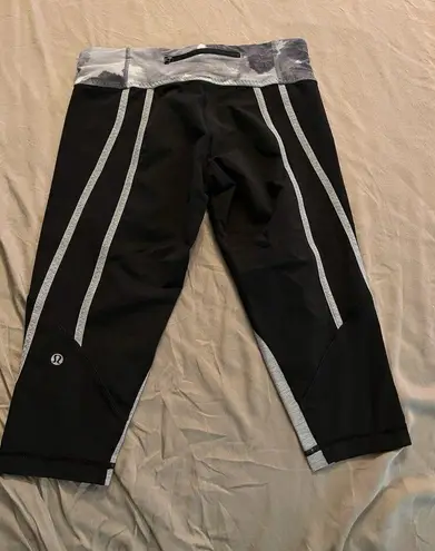 Lululemon  Leggings Womens Size 6 Lulu Pants Compression Zip Run For It Crop thumbnail 6