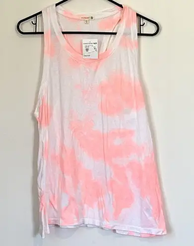 Sundry NWT  Pink Tie Dye Racerback Tank Top - Size: 3(Large) - Image 1