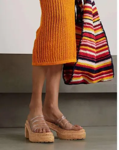 Cult Gaia NWOB Sev Clear Four-Band Platform Sandals