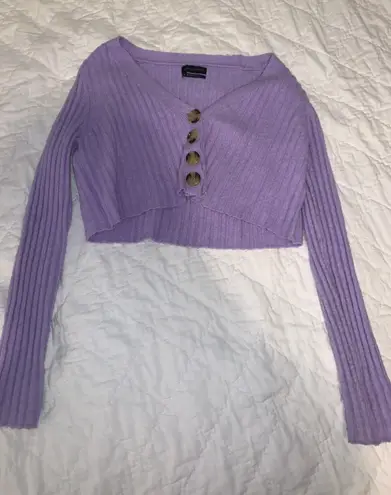 Urban Outfitters Outfitter Crop Purple Sweater