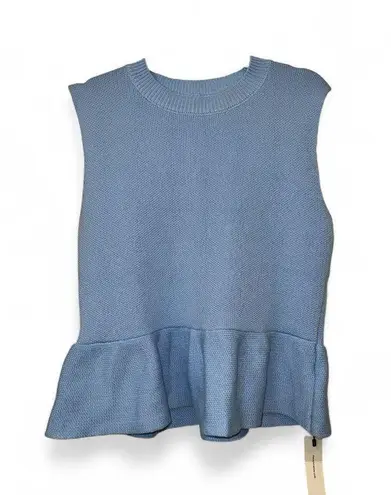 COMMENSE Sleeveless Ruffle Hem Sweater Vest
COLOR
