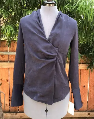 Something Navy  Draped Top size XXS (12)