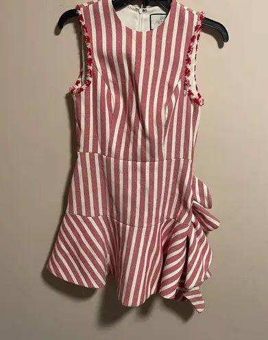 Alexis  x Revolve Cara Dress in Red Cream Stripes- Size Medium