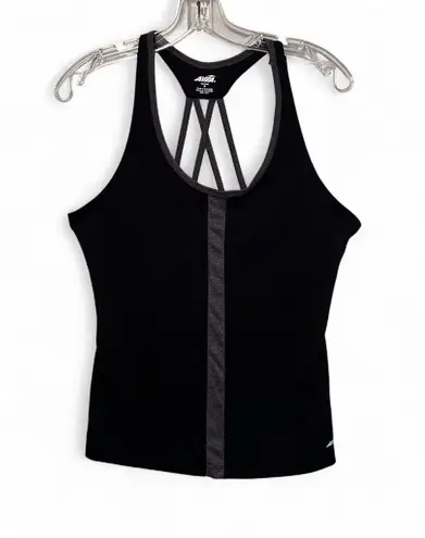 Avia Black Gray Racer Back Athletic Tank Top Athleisure Small