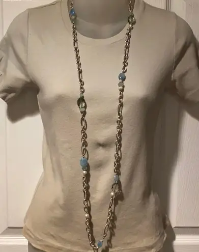 David Yurman  51” Random Bijoux Figaro link chain