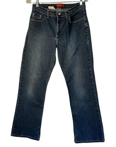Vintage Womens Jeans Size 29" ZENA Dark Wash Straight Leg Mid Rise Heavy 1980s Blue