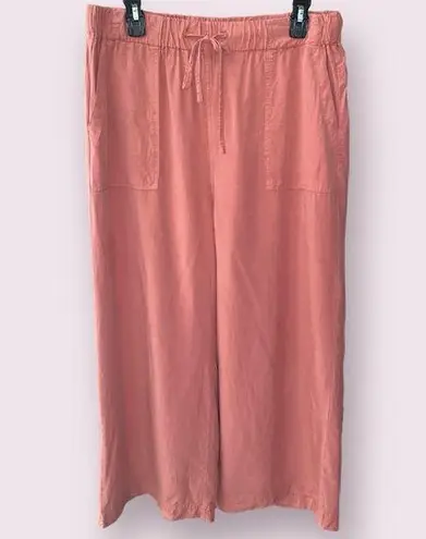 Thread and Supply By  Wide Leg Crop Pants in Brick Dust - size large