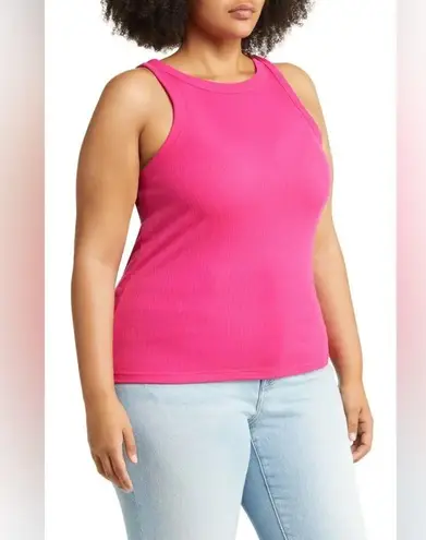 Treasure & Bond Women's Pink Rib Cami Tank Top Size Small