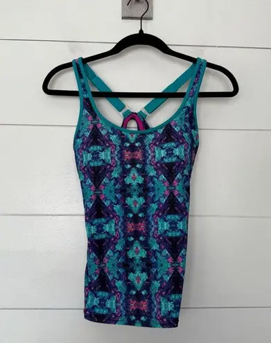Title Nine Women’s Small Blue Purple Tankini Swim