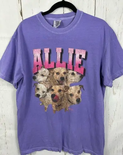 Comfort Colors 90s Customized Pet T-Shirt “Allie” in Purple