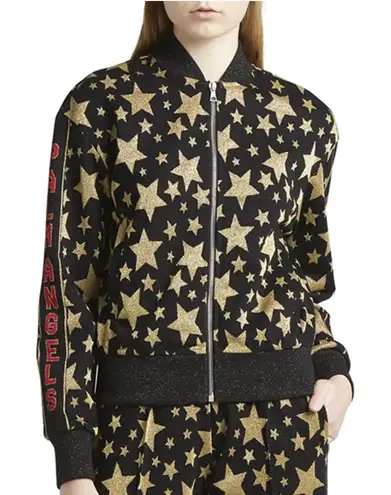 Palm Angels Glittered jacquard track jacket Star Print Zip Size Small S - Image 1