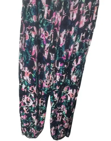 Decree Women's Floral Multicolor Patterned Pants Sz L