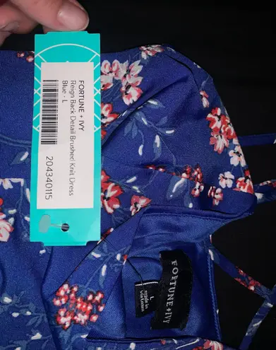 Fortune + Ivy Blue Floral Dress