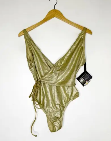 Jean Paul Gaultier For Target One Piece Swimsuit Size Small New Gold