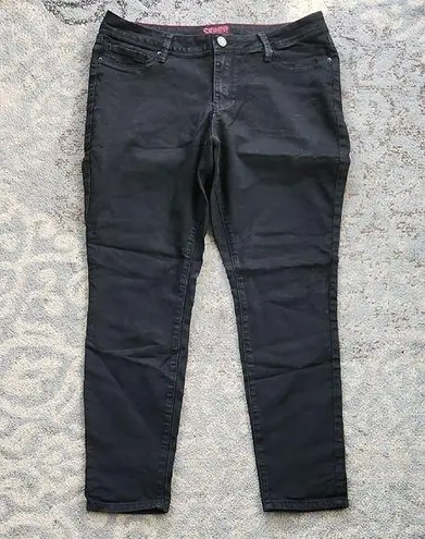 Ymi Black Skinny Jeans Sleek Stretch Denim 36