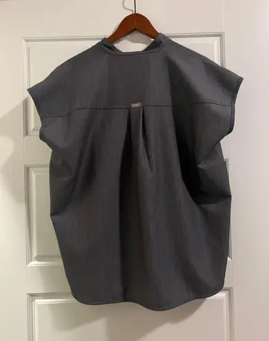 FIGS Rafaela Scrub Top, Graphite - Image 3