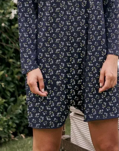 The Great ππ The Henley Romper ~ Navy Apron Floral Size 0 XS NWT