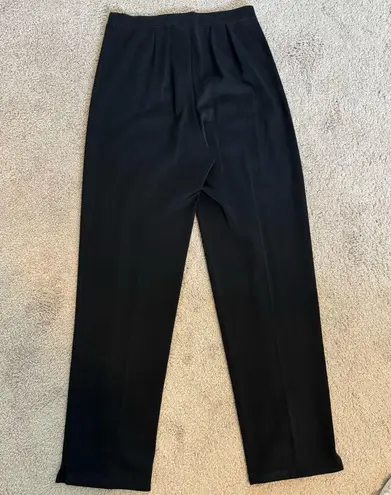 Ming Wang Black Pants Size S Pull On Classic Work Wear Office UEC