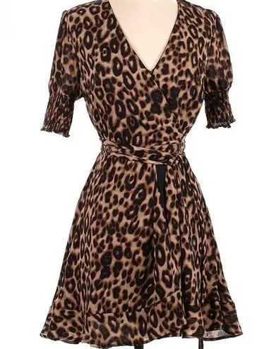 Blue Rain Cheetah Dress Medium