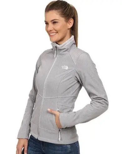 The North Face  Gray Full Zip Fleece Lined Jacket windwall S