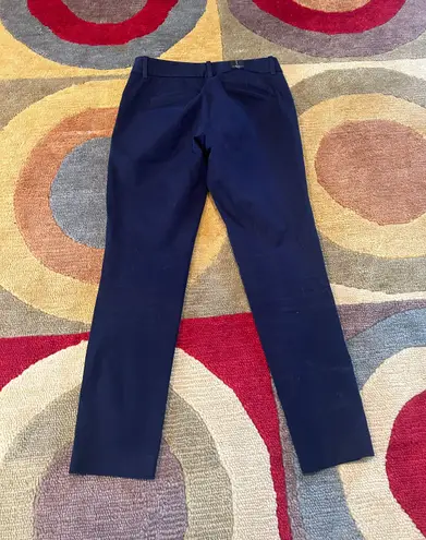 Babaton NWT Aritzia Elliott Low Rise Slim Leg Ankle Trouser Pants Navy Blue 2