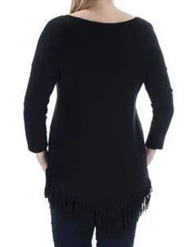 INC Fringe Hem Sweater