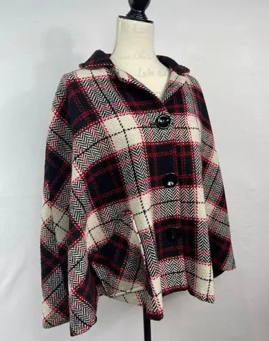 Preston & York Vintage Plaid Cape